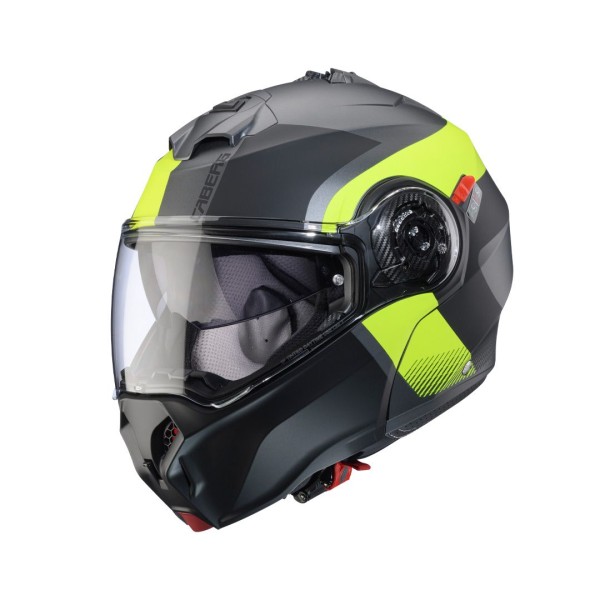 Caberg Caberg Duke Evo Indy Matt Gun Metal/Yellow Fluo/Black Helmet